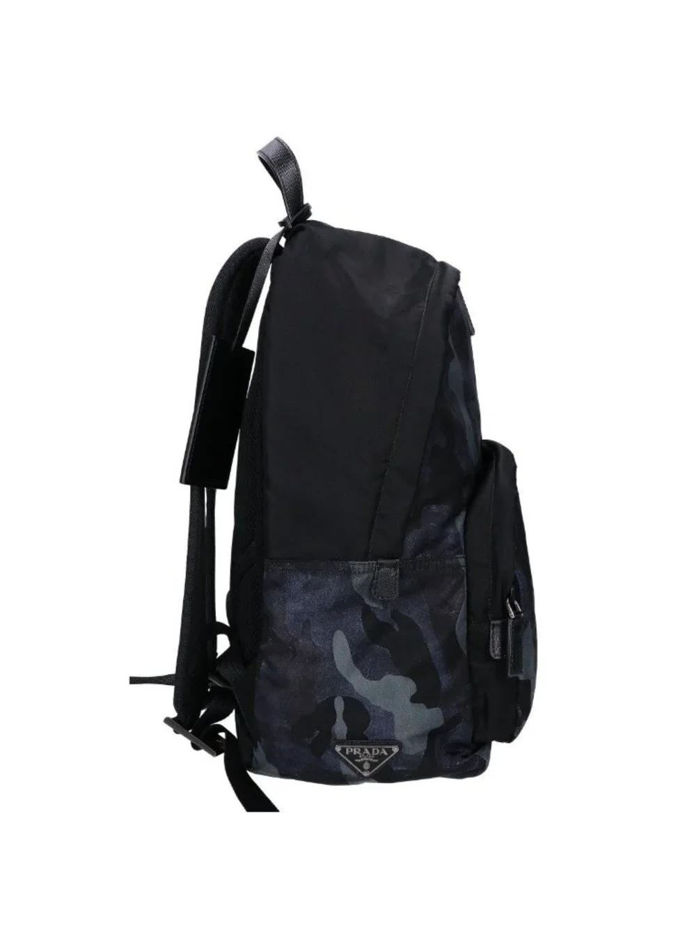 Prada Nylon Camouflage Triangle Plate Backpack